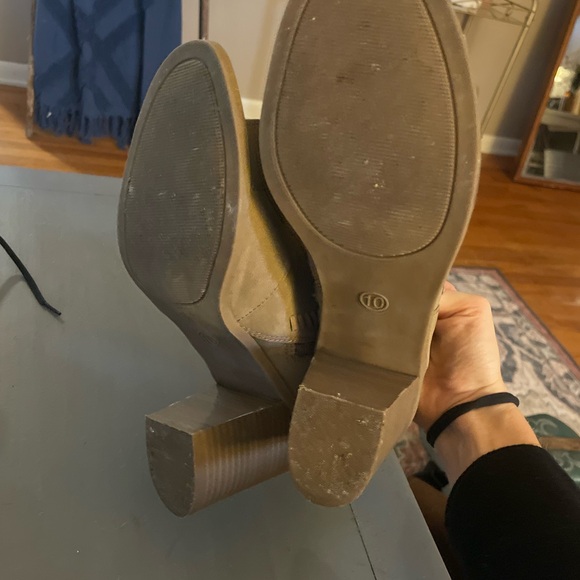 Just Fab Lace Up Suede Cutout Wedge Sandals Size 10 - Picture 2 of 5